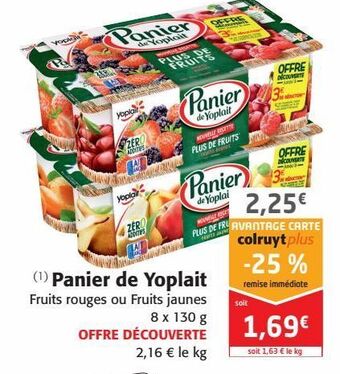 Colruyt Panier de yoplait offre