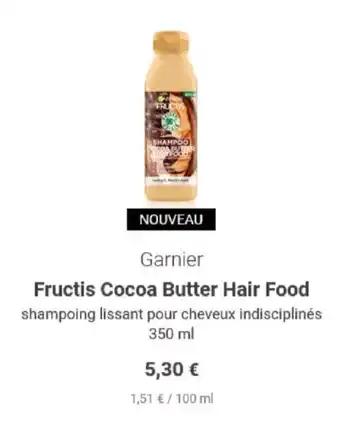 Notino Fructis cocoa butter hair food offre