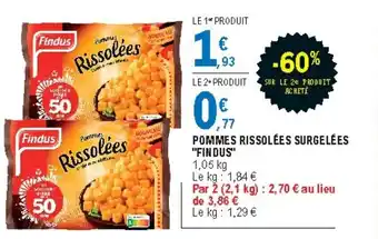 E.Leclerc Pommes Rissolées Surgelées Findus offre