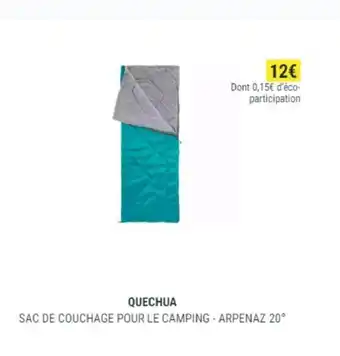 Decathlon Sac de couchage pour le camping - arpenaz 20 offre