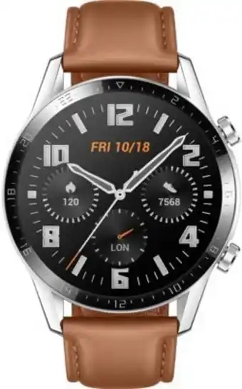 Montre connectée huawei watch gt 2 marron 46mm