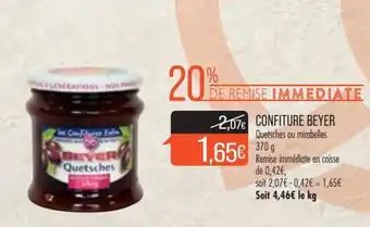 Match Confiture beyer offre
