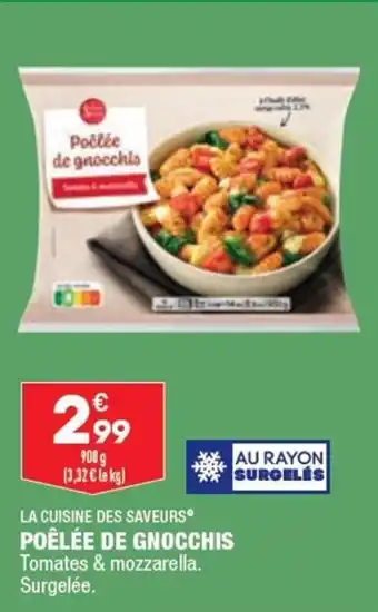ALDI LA CUISINE DES SAVEURS poêlée de gnocchis offre