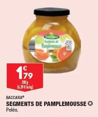 ALDI BACCARA segments de pamplemousse offre