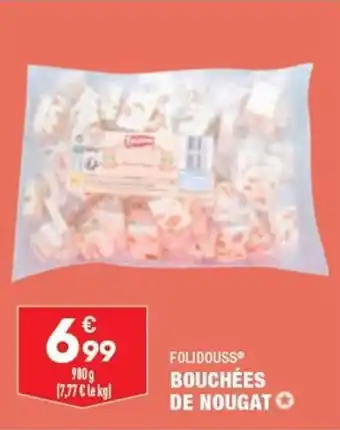 ALDI FOLIDOUSS bouchées de nougat offre
