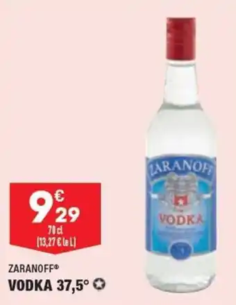 ALDI ZARANOFF vodka 37,5 offre