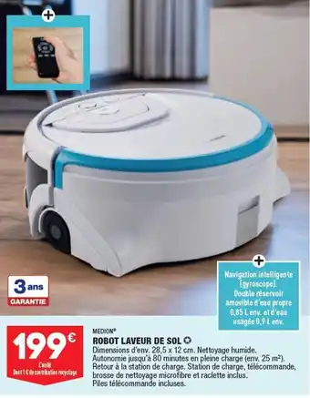 ALDI MEDION roboy laveur de sol offre