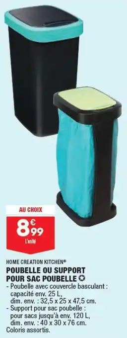 ALDI HOME CREATION KITCHEN poubelle ou support pour sac poubelle offre