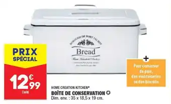 ALDI HOME CREATION KITCHEN boîte de conservation offre
