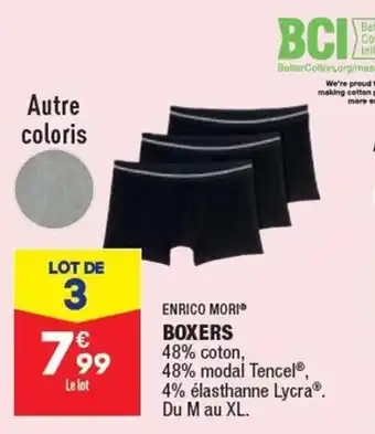 ALDI ENRICO MORI boxers offre