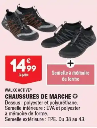 ALDI WALKX ACTIVE chaussures de marche offre