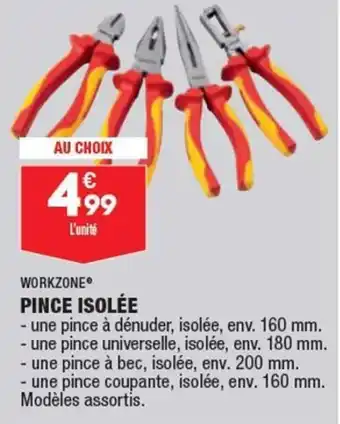 ALDI WORKZONE pince isolée offre