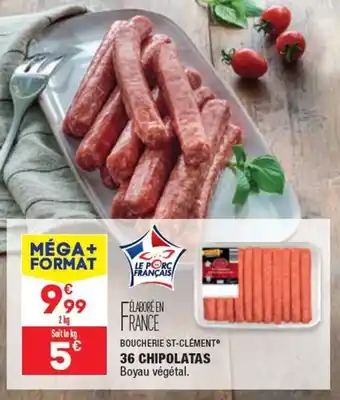 ALDI BOUCHERIE ST-CLÉMENT 36 chipolatas offre
