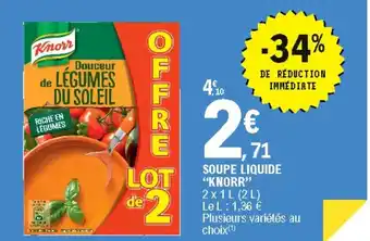 E.Leclerc Soupe Liquide Knorr offre