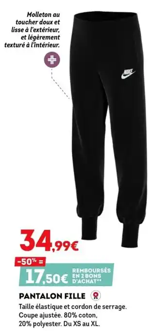 Sport 2000 Pantalon fille offre