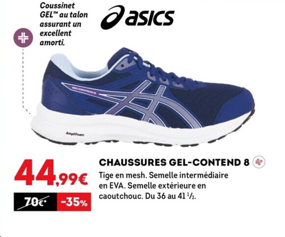 Promo Chaussures gel contend 8 chez Sport 2000