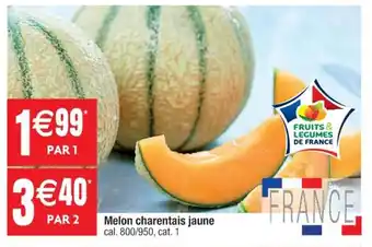 Cora x Carrefour Melon charentais jaune offre