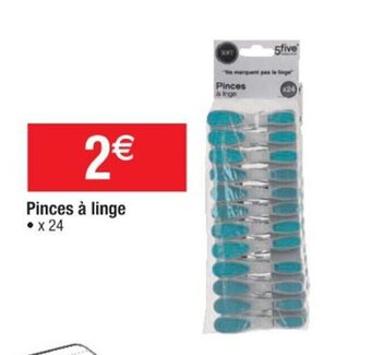 Cora x Carrefour Pinces à linge offre