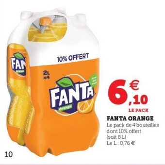 Super U Fanta orange offre