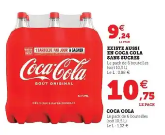 Super U Coca cola 10.5 L offre