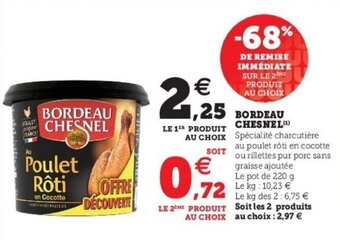 Super U Bordeau chesnel offre