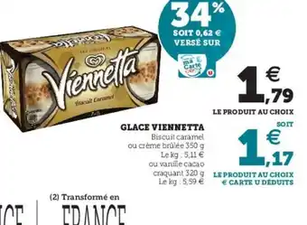 Super U Glace viennetta offre