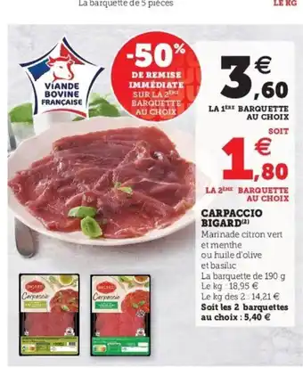 Super U Carpacico Bigard offre