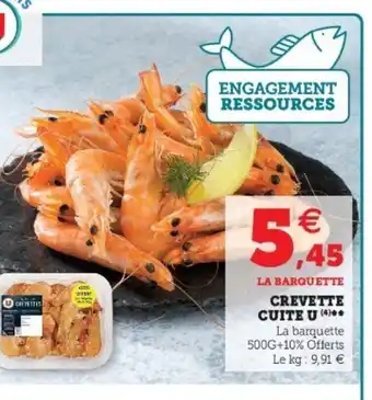 Super U Crevette Cuite U offre