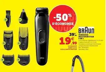 Super U Braun Tondeuse Multifonction 6 en 1 offre