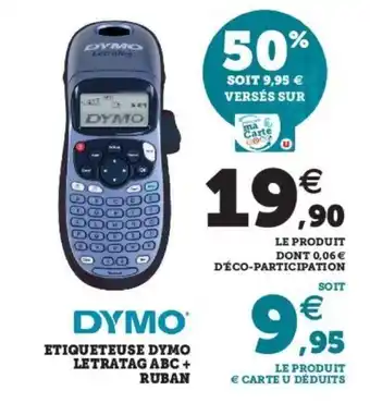 Dymo Etiqueteuse Dymo Letratag ABC+ ruban