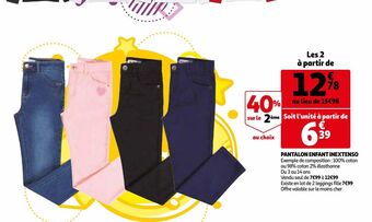 Auchan Pantalon enfant inextenso offre