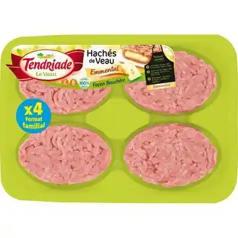 Auchan 4 steak hachés de veau facon bouchere tendriade offre