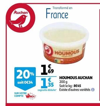 Auchan Houmous auchan offre