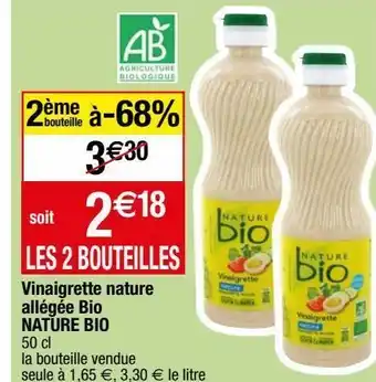Migros Vinaigrette nature allégée bio nature bio offre