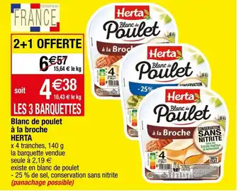 Migros Blanc de poulet à la broche herta offre