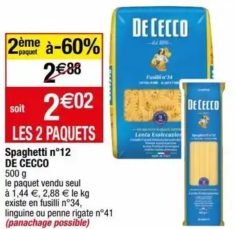 Spaghetti n°12 de cecco