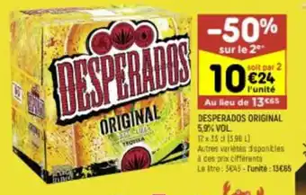 Leader Price Desperados original 5.9% vol. offre