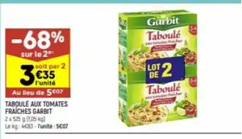 TaboulĂ© Aux tomates fraĂches garbit