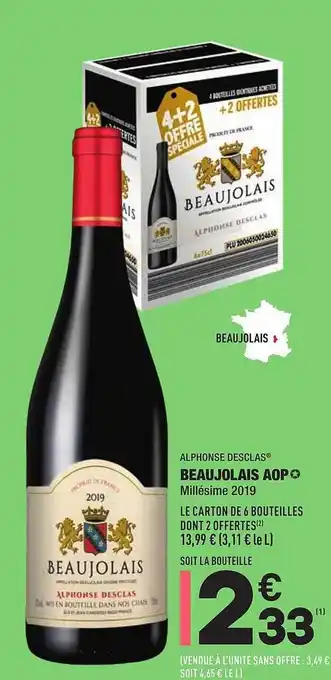 ALDI Beaujolais Aop Alphonse Desclas offre