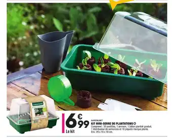 ALDI Kit Mini-serre De Plantations Gardenline offre