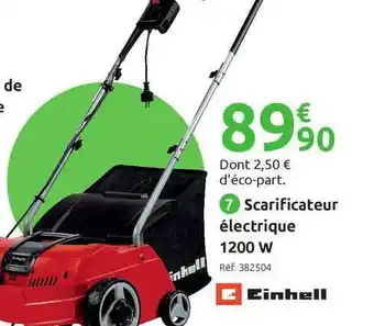 Mr Bricolage Scarificateur électrique 1200 W Einhell offre