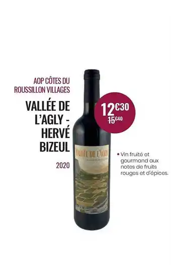Aop Côtes Du Roussillon Villages Vallée De L'agly - Hervé Bizeul 2020