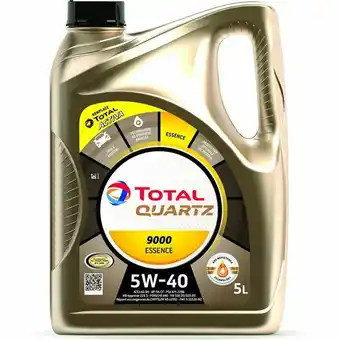 Feu Vert HUILE MOTEUR TOTAL QUARTZ 9000 ESSENCE 5W40 5L offre