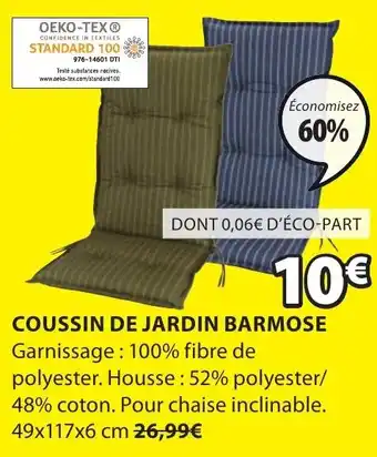 JYSK Coussin de jardin barmose offre