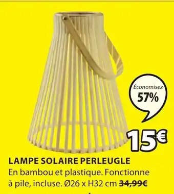 JYSK Lampe solaire perleugle offre