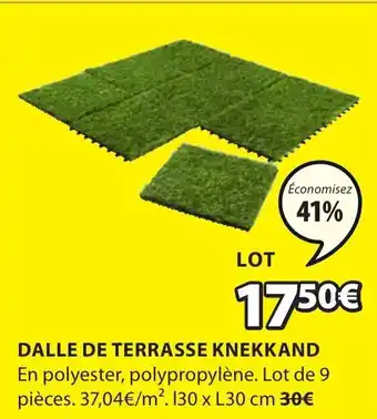 JYSK Dalle de terrasse knekkand offre