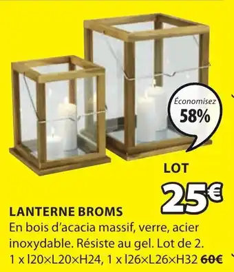 JYSK Lanterne broms offre