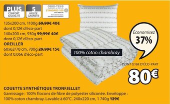 JYSK Couette synthétique tronfjellet offre