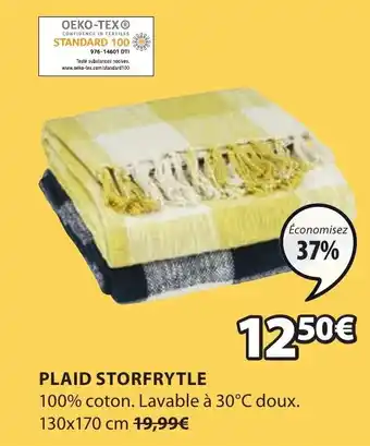 JYSK Plaid storfrytle offre
