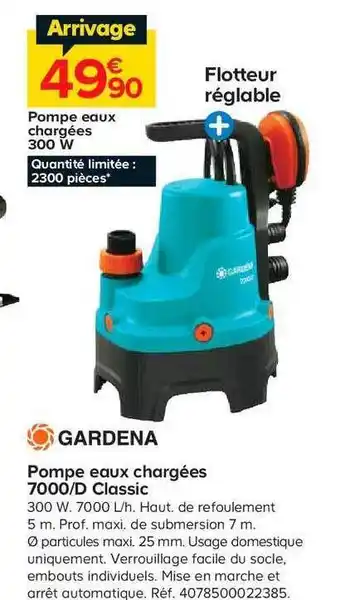 Castorama Pompe eaux chargées 300 W offre